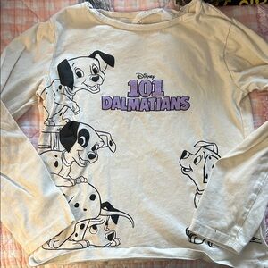 Disney 101 Dalmatians girls top size 6X worn twice